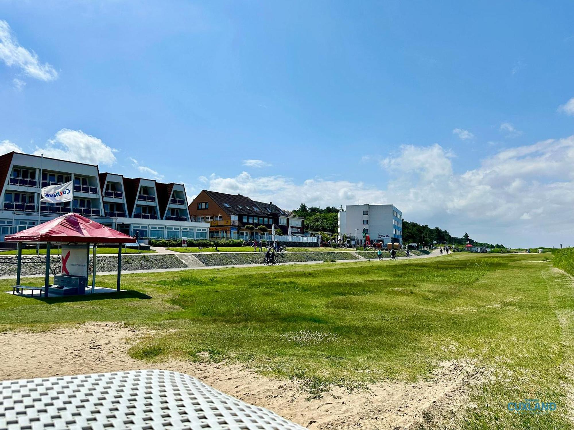 Urlaub Mit Spektakulaerer Aussicht Auf Das Wattenmeer Appartement Cuxhaven Buitenkant foto